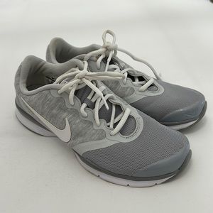 Nike Women's Gray and White Sneakers